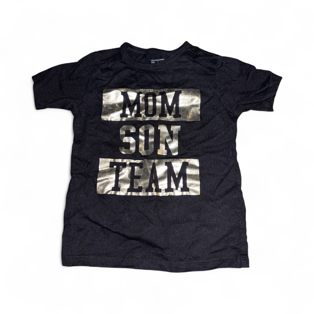 The Children's Place Black and Gold 'Mom Son Team' T-Shirt